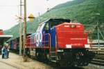 SBB 843 081 was part of an exhibition in Bw Brig on 20 May 2005 during the centenary of the Simplon-tunnel. 