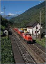 The SBB Am 843 019-1 in Giornico.
07.09.2016