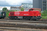 SBB Infra 843 042 stands at Basel SBB on 13 May 2010.