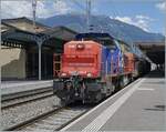The SBB Am 843 082-9 in Bellinzona.