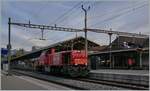 The SBB Am 843 002 (92 85 8 843 002-7 CH-SBBI) in Vevey.