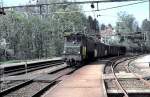 Ae 4/7 No 11024 at Mrschwil, April 30th, 1990.