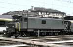 Ae 4/7 No 10926 at Rorschach, June 12th, 1983. Only this locomotive had a sinle engines box outfit and was built 1929  by SLM (Schweiz. Lokomotiv- und Maschinenfabrik Winterthur) and MFO (Maschinenfabrik Oerlikon).