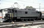 Ae 4/7 No 10926 at Rorschach, June 12th, 1983. Only this locomotive had a sinle engines box outfit and was built 1929 by SLM (Schweiz. Lokomotiv- und Maschinenfabrik Winterthur) and MFO (Maschinenfabrik Oerlikon).