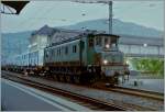 An Ae 4/7 wiht a Circus Knie train in Vevey.
October 1995
 