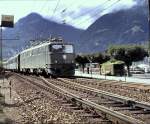 Ae 6/6 No 11436 at Flelen, September 11th, 1980.