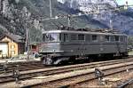 Ae 6/6 No 11416 at Erstfeld, June 14th, 1980.
