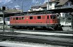 Ae 6/6 No 11433 at Chur, July 1st, 1993.