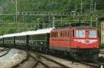 The weather at Brig increased a little bit when the VSOE was banked out by 11419 on 20 May 2006.