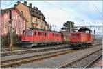 SBB Ae 6/6 and Bm 3/3 in Renens VD.
16.1.2008 