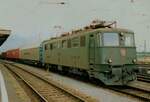 Scanned photo: On 18 June 2001 SBB 11475 hauls a freight out of Buchs SG toward Sargans and Chur.