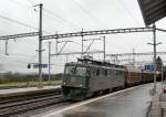 A SBB Ae 6/6 by a bad weather in Palzieux.