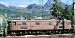 Ae 6/8 No 202 at Brig, August 20th, 1979.