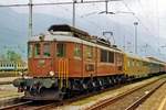 With an extra train BLS 208 stands on 20 May 2006 in Domodossola to celebrate 100 years of Brig-Domodossola.