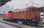 The SBB Historic Ae 3/6 III 10264 and a Aem 940 in Lausanne.