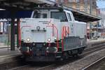 On 23 June 2024 Rhomberg-Sersa 940 004 gets coupled to railway engineering materiel at Pratteln.