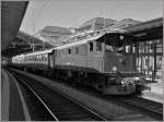 The old SMB (Solothurn Mnster Bahn) Be 4/4 171 with a special service from Basel to Sion by the shortstop in Lausanne.