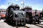 1189.05 BB and Ce 6/8 II 14 253 SBB at Munich-Freimann, very fine guests at festival 100 years electric locomotives in Germany, May 25th, 1979.