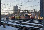 two SBB Ee 922 and one Re 4/4 II in Bern.