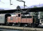 Ee 3/3 IV No 16558 at Chiassa, May 29th, 1980.