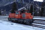BLS 135 enjoys the scenery at Kandersteg on 31 December 2018. The loco still has the colours of one of the local and regional operators that eventually found themselves back in the BLS ranks.