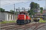 OeBB Ee 936 153 (UIC Ee 91 85 4 936 153-6 CH-OeBB) wspomagała Ed 2x 2/2 na końcu pociągu podczas jazdy z Balsthal do Sumiswald Grünen i obecnie manewruje w Sumiswald Grünen - 