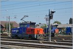 The SBB Eem 923 015-2 in St Margrehten.