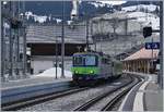 The BLS Re 4/4 II 502 in Zweisimmen.