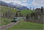 By Enge in the Simmental is the BLS Re 4/4 504 with a RE on the way to Zweisimmen.

14.04.2021