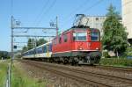 Re 4/4 II with a local train to Olten by Grenchen. 
26.07.2009