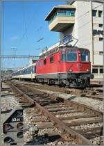 The SBB Re 4/4 II 11116 in Lausanne. 
07.10.2010