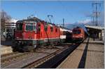 The SBB Re 4/4 11124 in Singen.