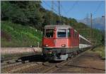 The SBB Re 4/4 11193 with an IR in Giornico on the way to Bellinzona.