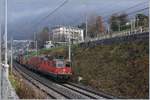 The SBB Re 420 328-7 with a Cargo train by Villeneuve. 

28.12.2018
