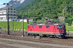 SBB 11262 waits at Erstfeld for new duties on 14 September 2011.