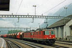 SBB 11252 hauls a block train into Erstfeld on 26 May 2007.