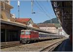 The SBB Re 4/4 II 11195 and an other one wiht a  Dispo-Zug  in Vevey on the way to Lausanne.