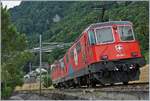 The SBB Re 420 244-6 and 294-1 by Villeneuve.