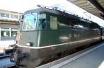 Re 4/4 II no 11158 at Chur, August 31st, 2006.
