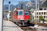 Re 4/4 II no 11202 at Chur, August 31st, 2006.