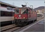 The SBB Re 4/4 11248 (Re 420 248-7) in Vevey.