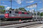 The Rhomberg Sersa Rail Group Re 4/4 II 503 (91 85 4420 503 CH-Sersa) by a weekendbreak in Morges. 

06.06.2021