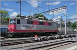 The Rhomberg Sersa Rail Group Re 4/4 II 503 (91 85 4420 503 CH-Sersa) by a weekendbreak in Morges. 

06.06.2021