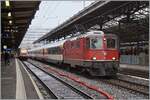 The SBB Re 4/4 II 11116 (Re 91 85 4 420 116-6 CH-SBB) in Lausanne.