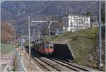 The SBB Re 4/4 II 11258 (Re 420 258-4) wiht a Cargo Train in Villeneuve. 

07.03.2022