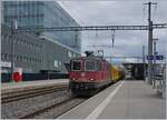 The SBB Re 4/4 11273 (Re 420 273-5) with a Cargo Train in Prilly-Malley.