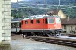 Re 4/4 no 11381 at Turgi, August 18th, 1984.