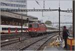 One of the last voyageur service for the SBB Re 4/4 II in Lausanne.