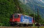 Solo ride for SBB Cargo 420 169 near Erstfeld on 15 September 2011.