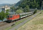 Re 4/4 II with a IR to Brig by the Chastle to Chillon.
12.06.2009